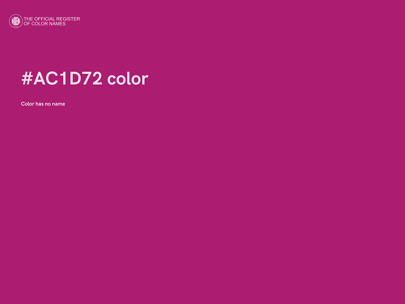 #AC1D72 color image