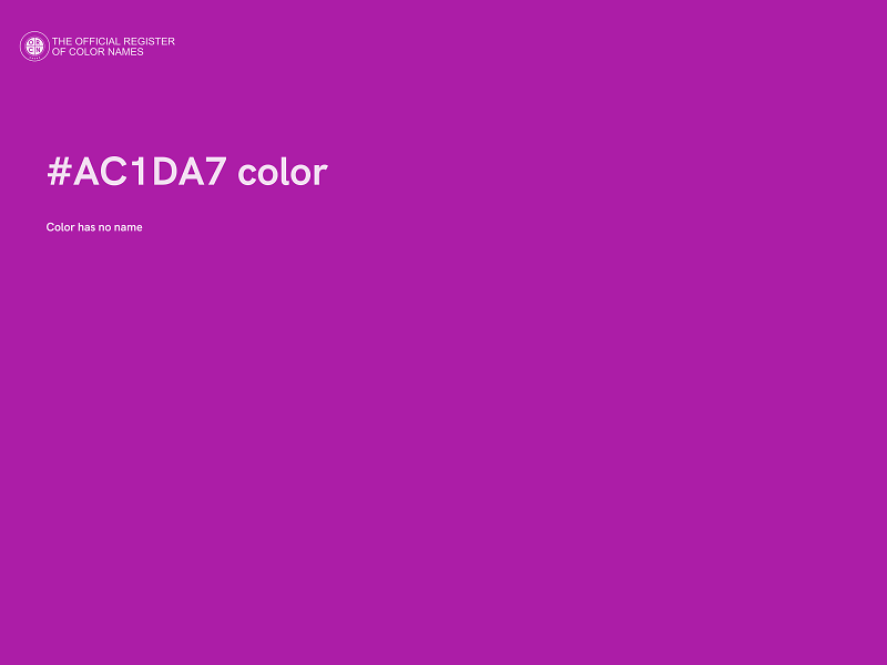 #AC1DA7 color image