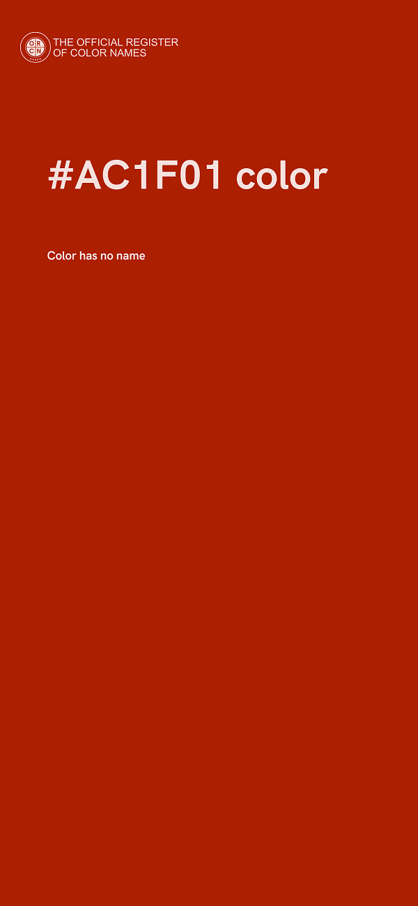 #AC1F01 color image