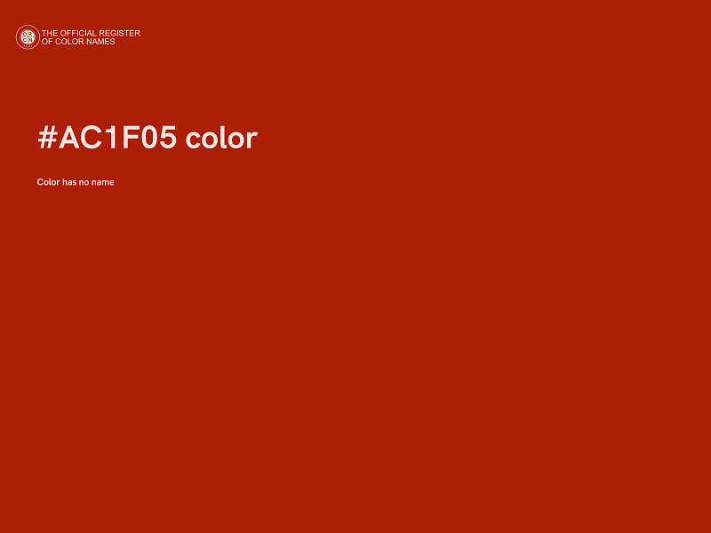 #AC1F05 color image