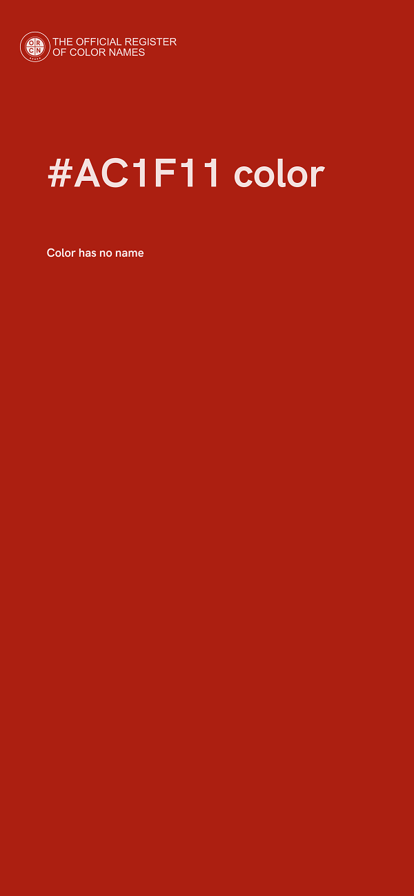 #AC1F11 color image
