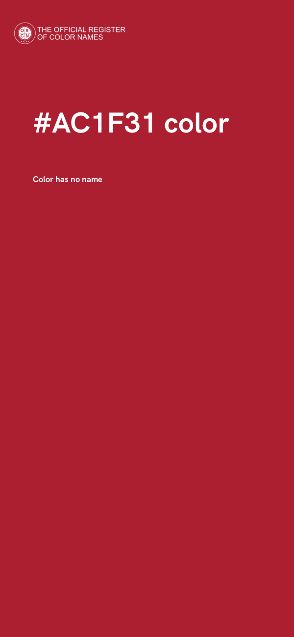 #AC1F31 color image