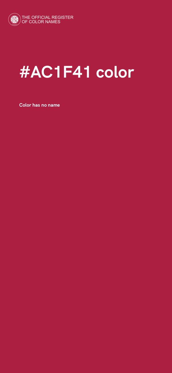 #AC1F41 color image