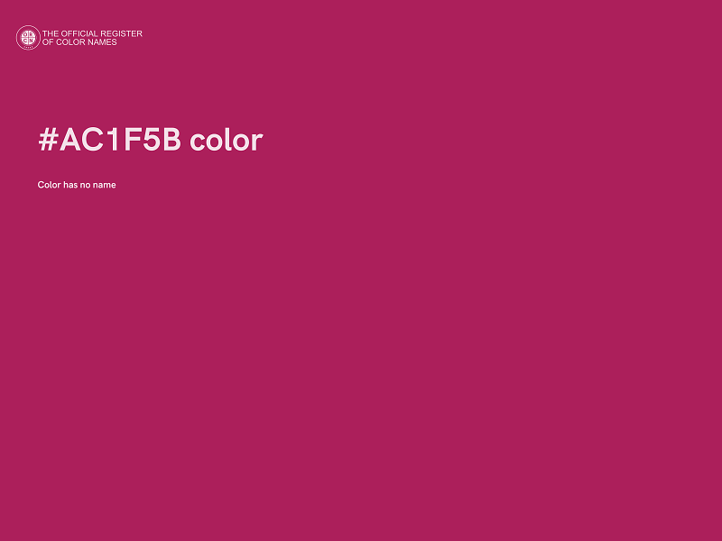 #AC1F5B color image