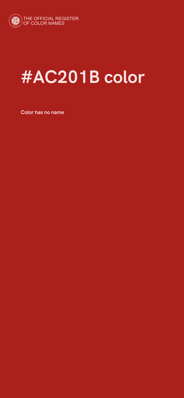 #AC201B color image