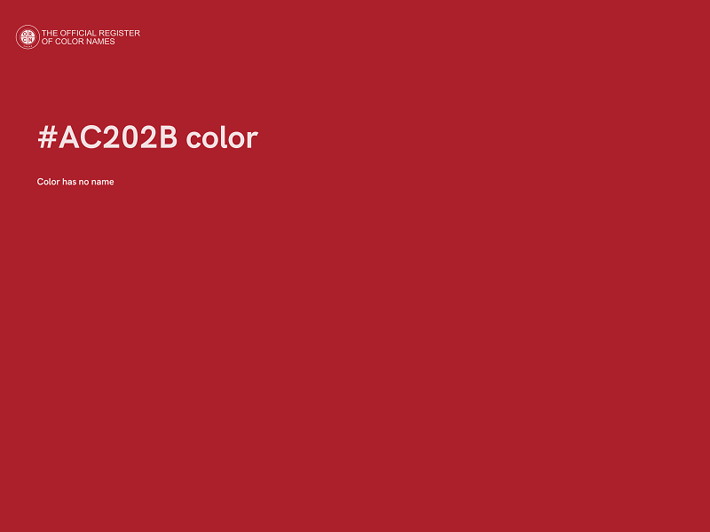 #AC202B color image