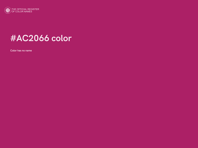 #AC2066 color image