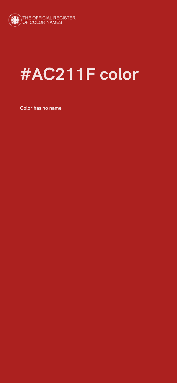 #AC211F color image