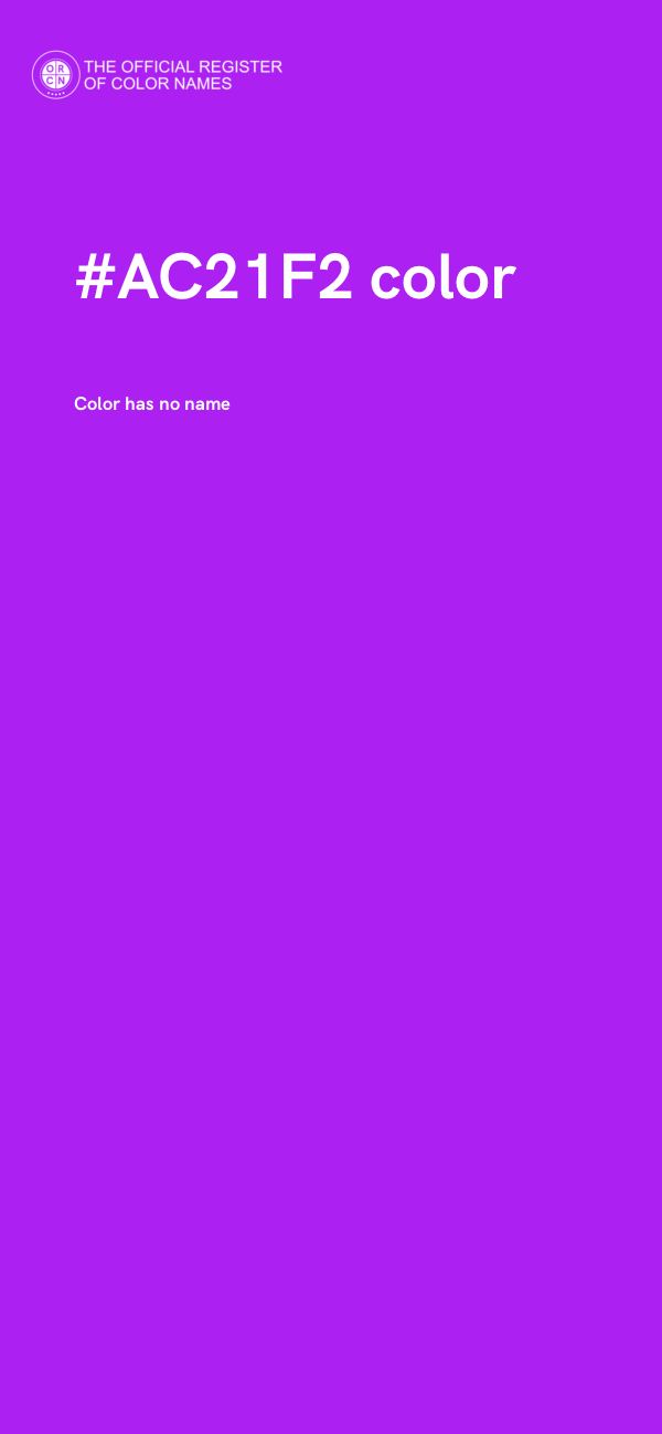 #AC21F2 color image