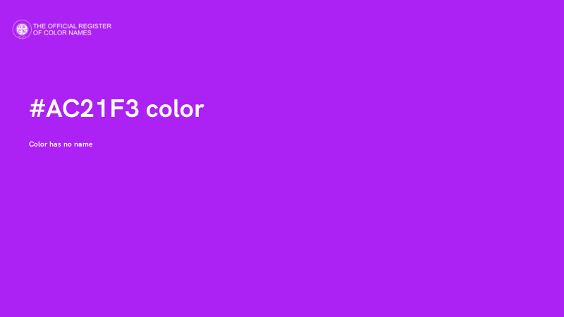 #AC21F3 color image