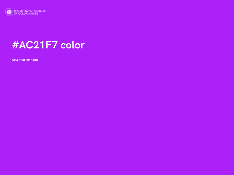 #AC21F7 color image