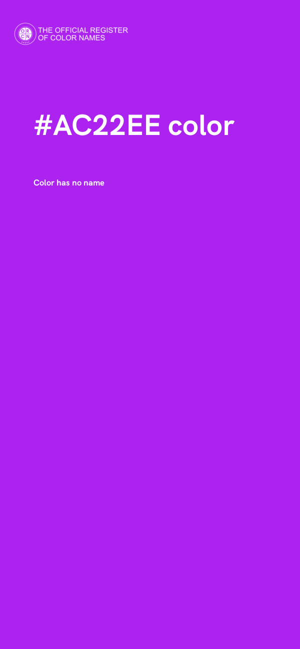 #AC22EE color image
