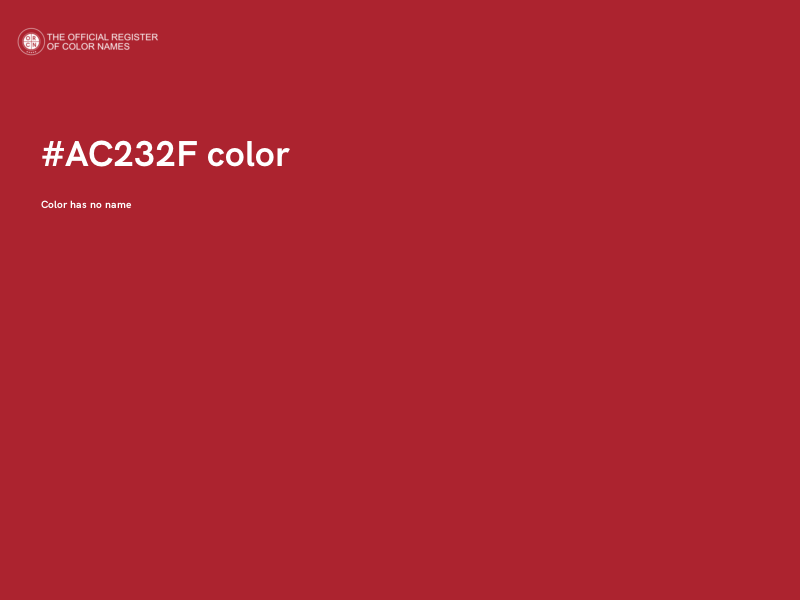 #AC232F color image