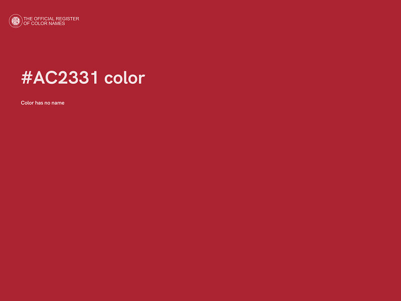 #AC2331 color image