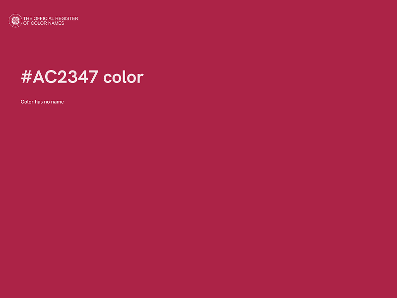 #AC2347 color image