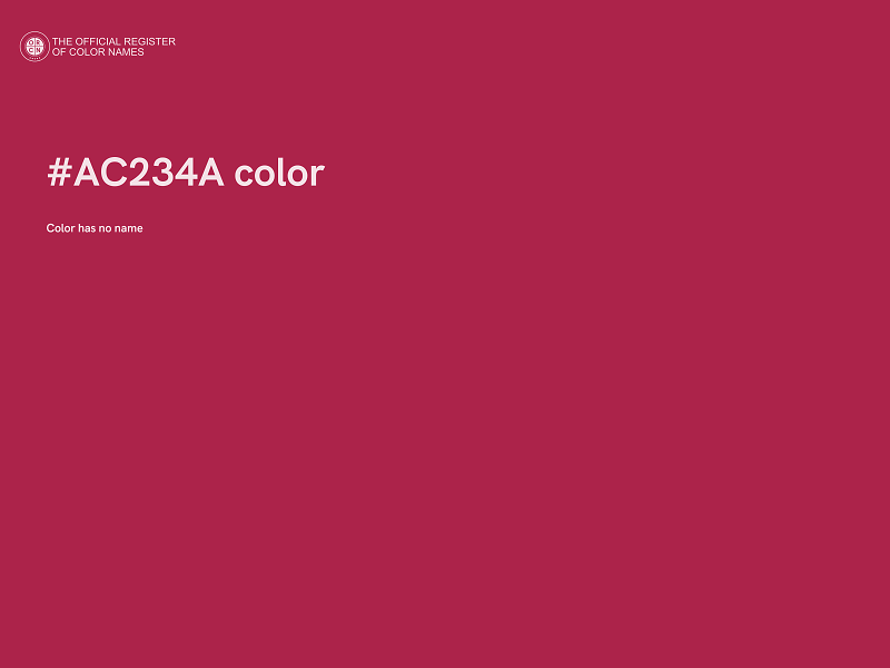 #AC234A color image