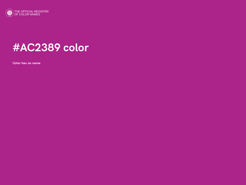 #AC2389 color image