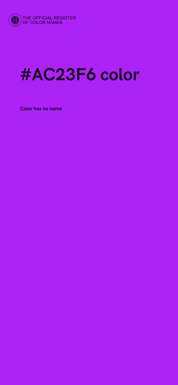 #AC23F6 color image