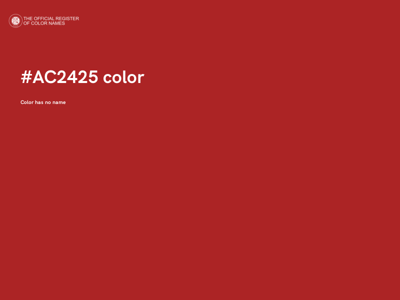 #AC2425 color image