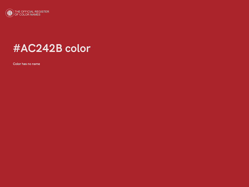 #AC242B color image