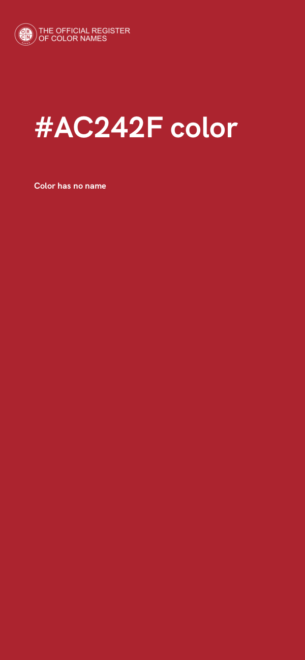 #AC242F color image