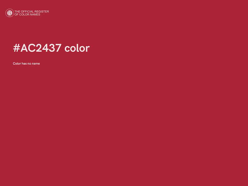 #AC2437 color image