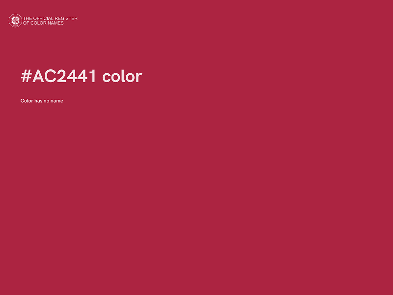 #AC2441 color image