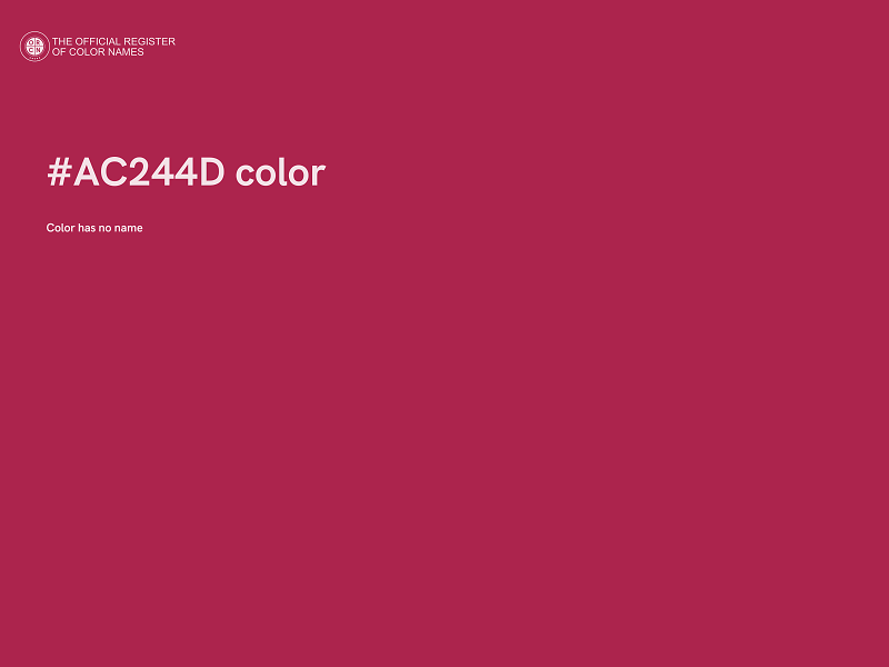 #AC244D color image