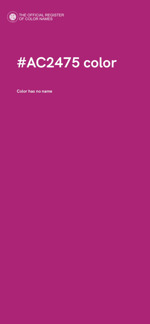 #AC2475 color image