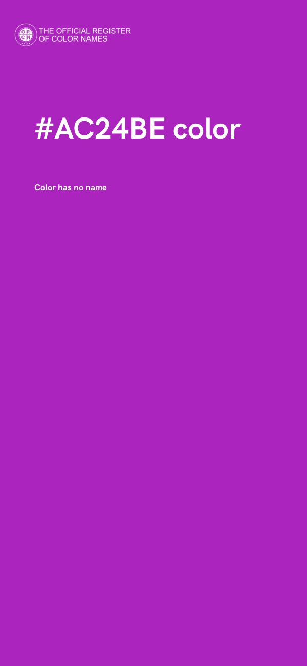 #AC24BE color image