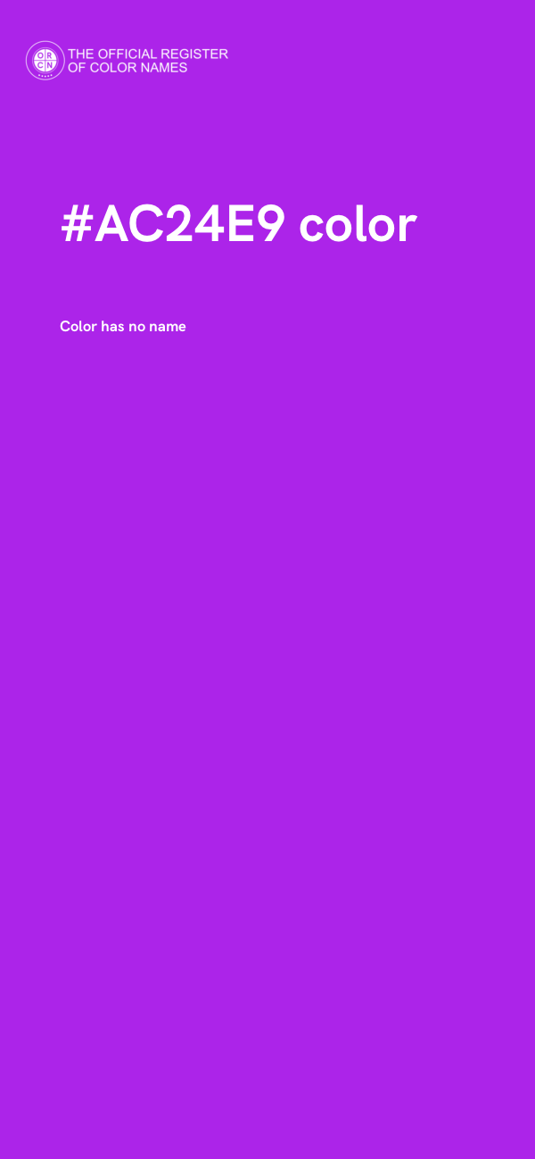 #AC24E9 color image