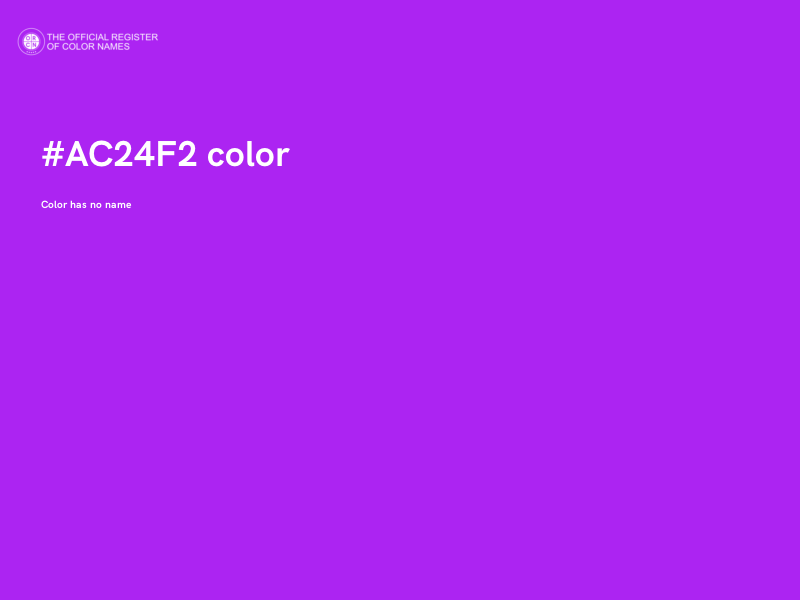 #AC24F2 color image