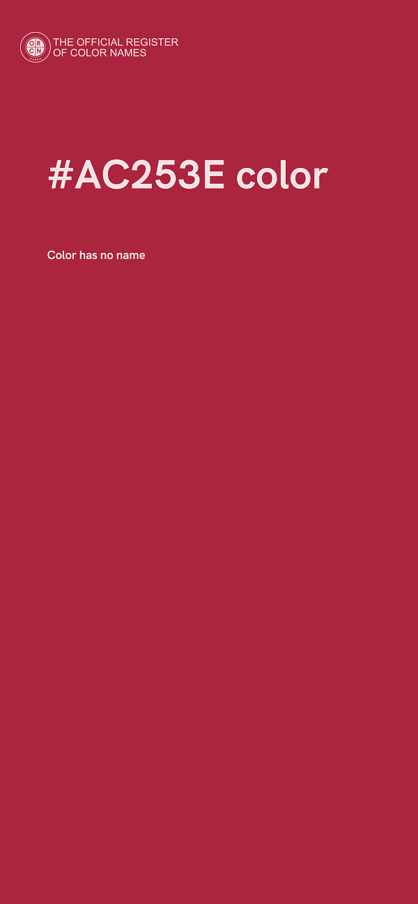 #AC253E color image