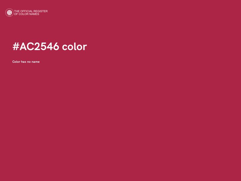 #AC2546 color image