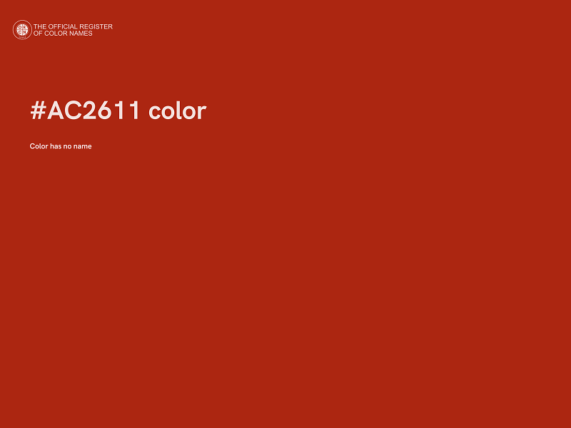 #AC2611 color image