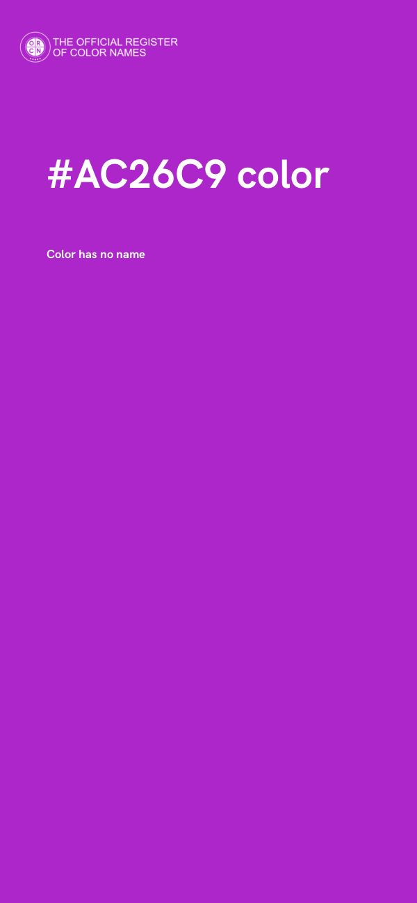 #AC26C9 color image