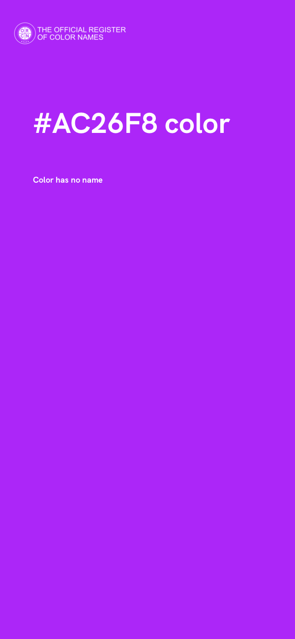 #AC26F8 color image