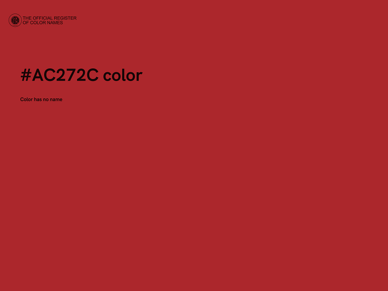 #AC272C color image