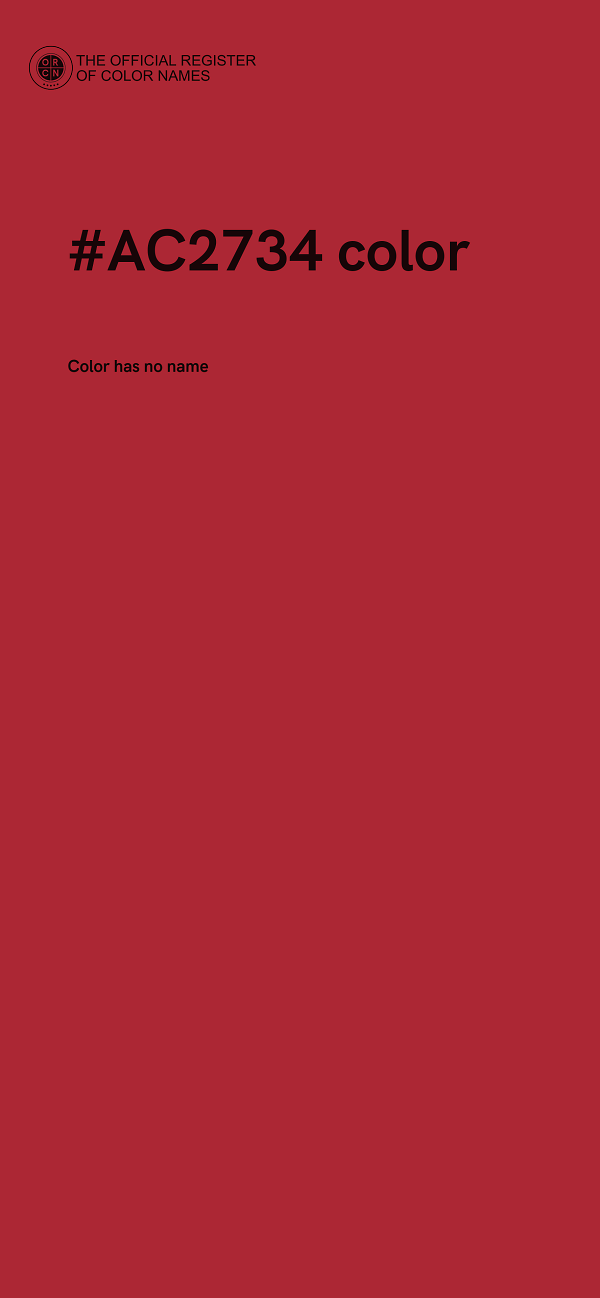 #AC2734 color image