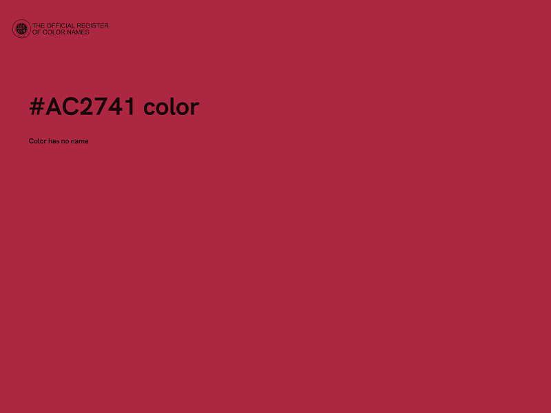 #AC2741 color image