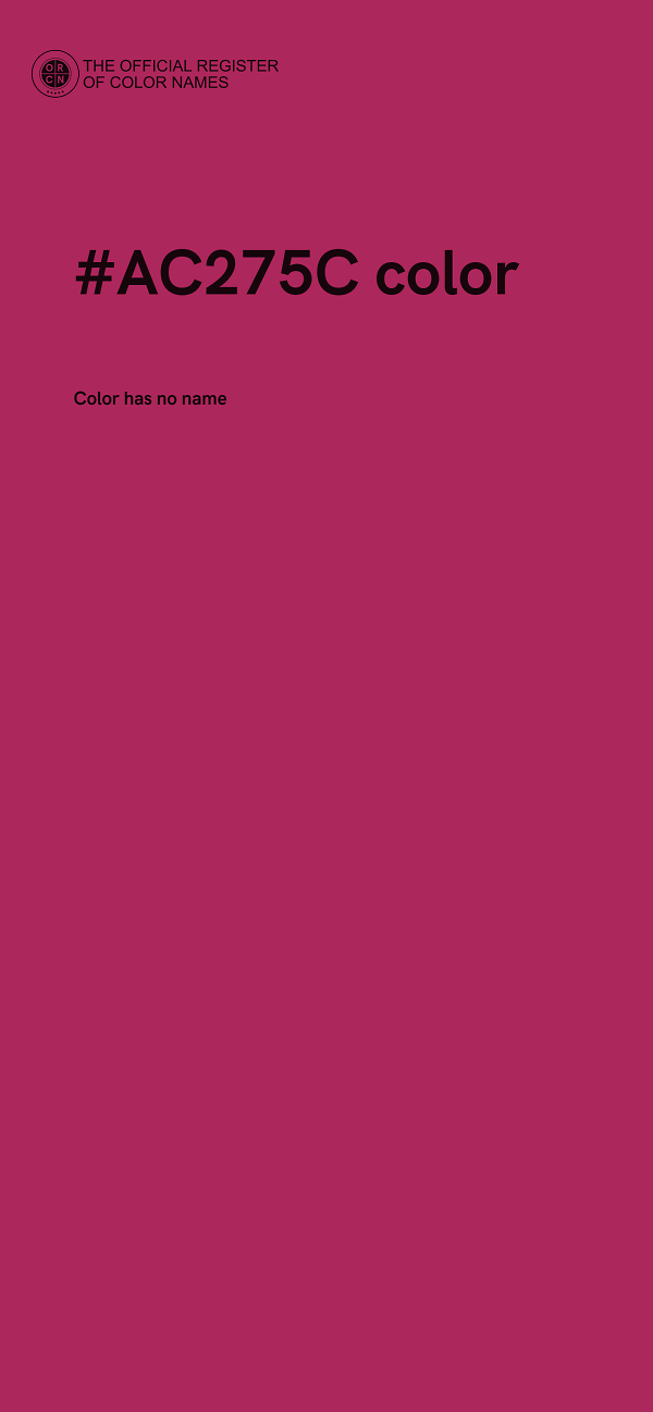 #AC275C color image