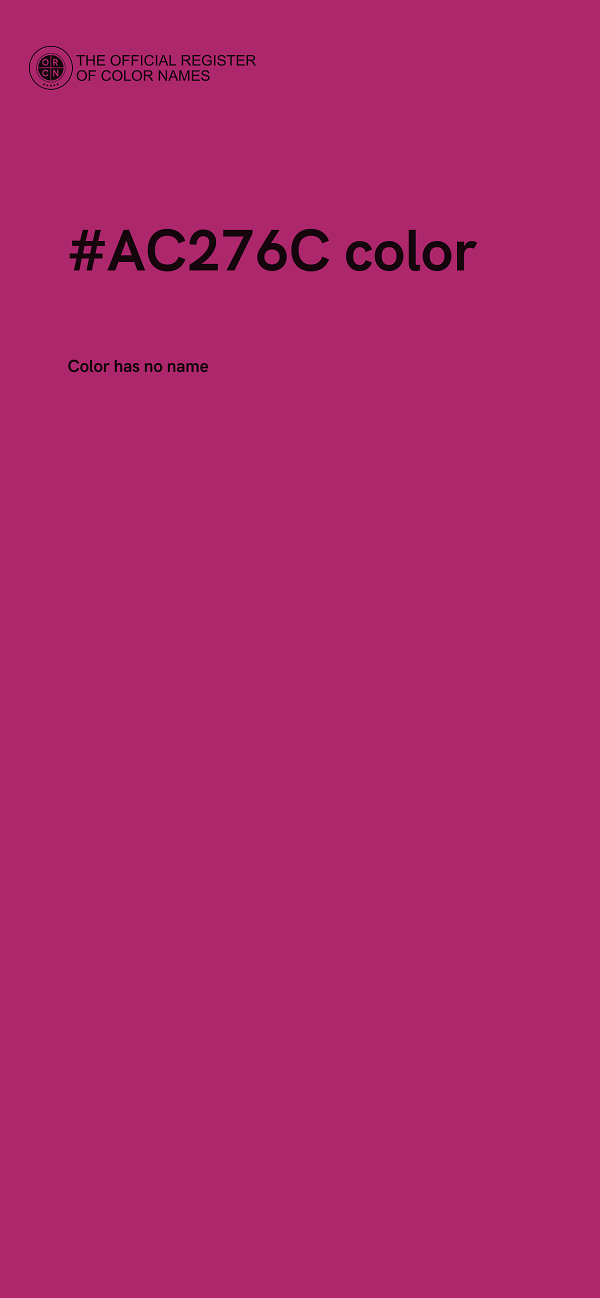 #AC276C color image