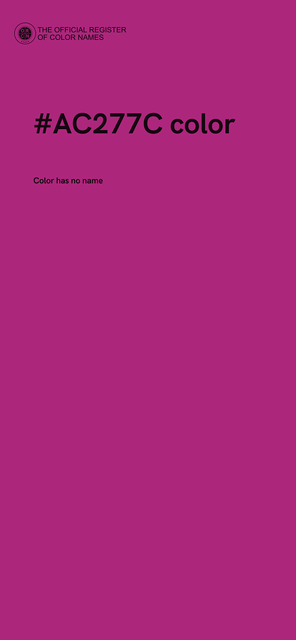 #AC277C color image