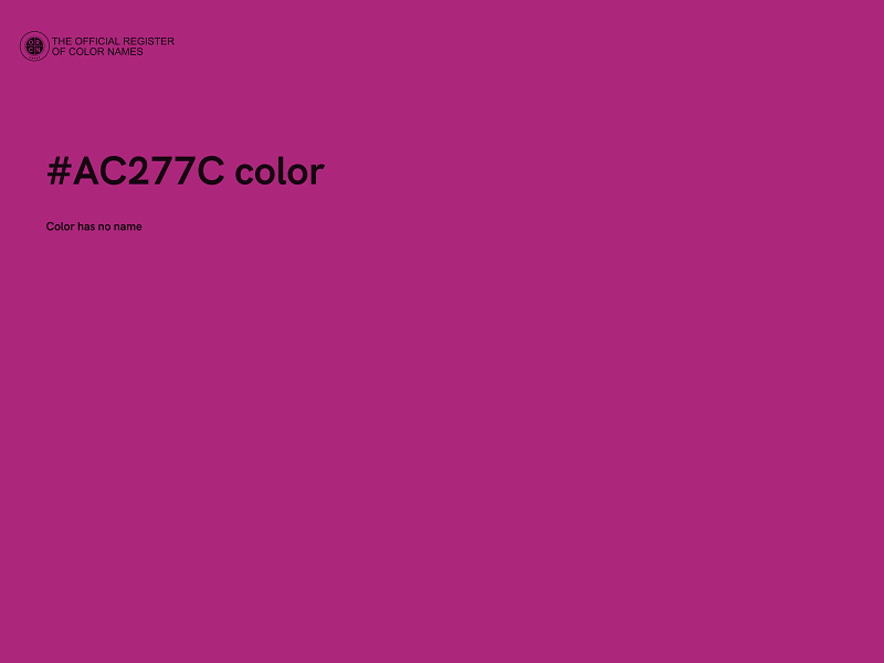 #AC277C color image