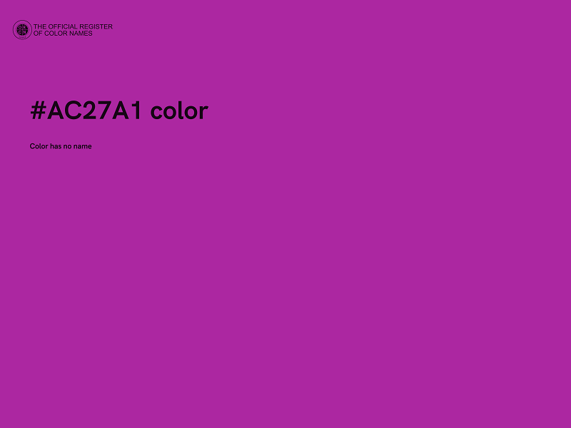 #AC27A1 color image
