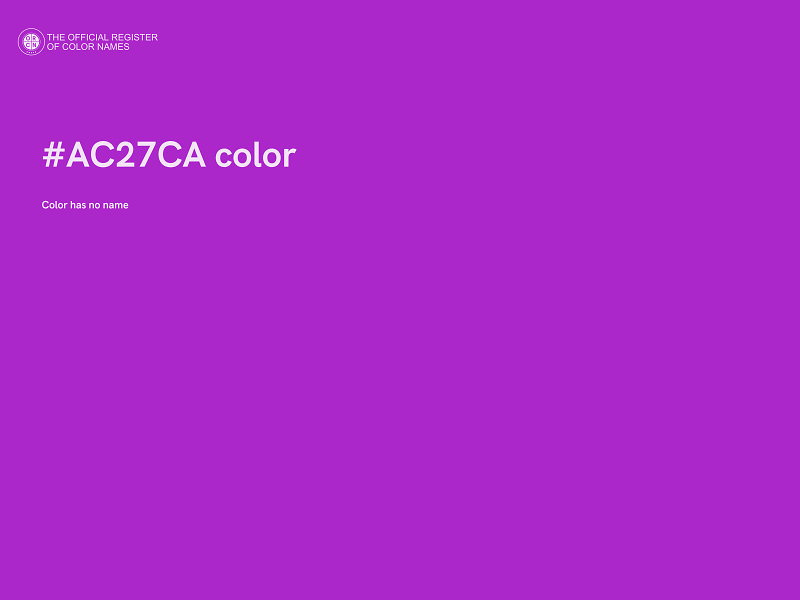 #AC27CA color image