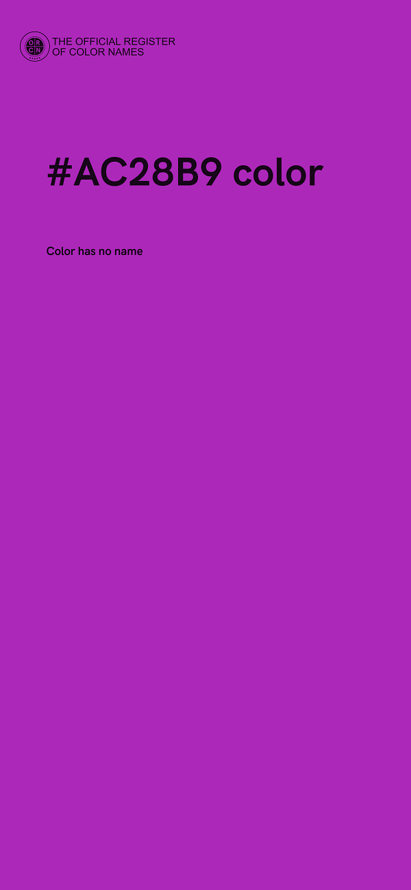 #AC28B9 color image