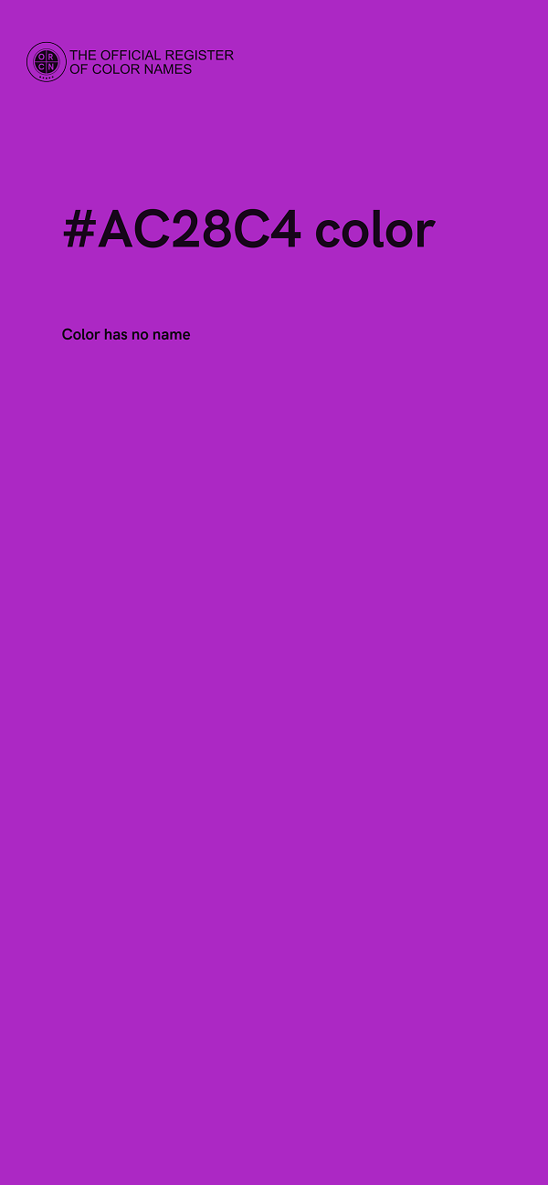 #AC28C4 color image