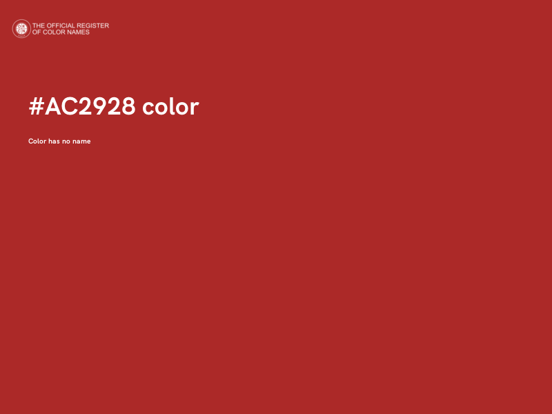 #AC2928 color image