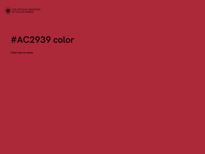 #AC2939 color image